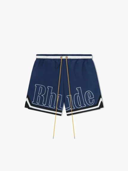 Blue Rhude Basketball Swim Shorts