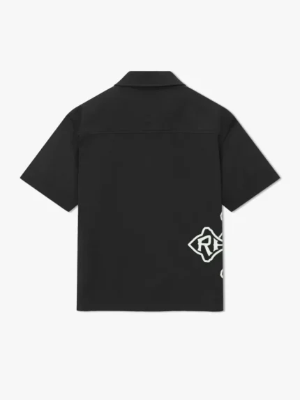 Rhude Cross Logo Snap Shirt